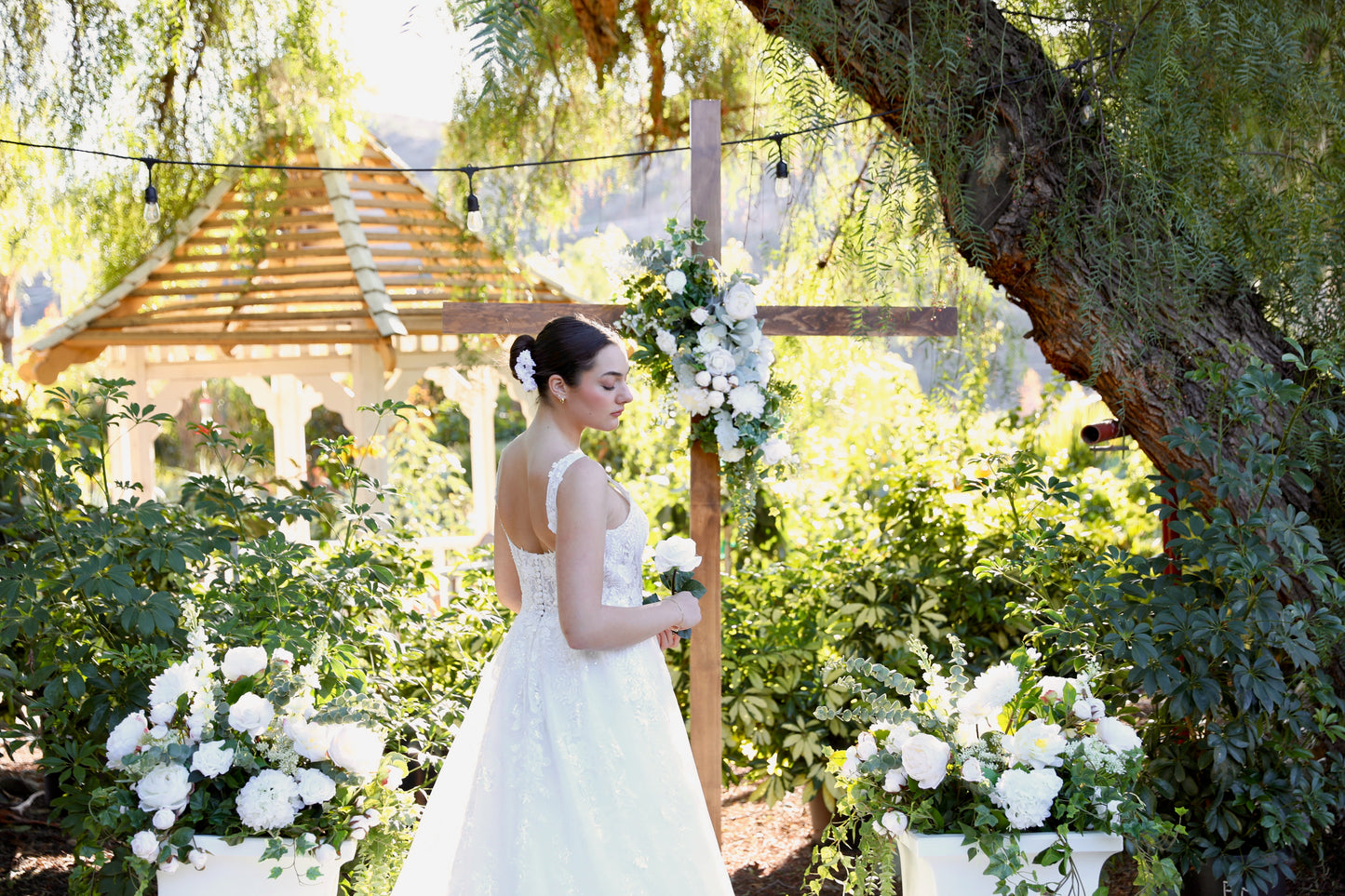 Wooden wedding cross
