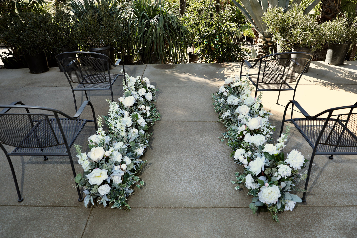 wedding decor, aisle decor, wedding flowers, artificial wedding flowers