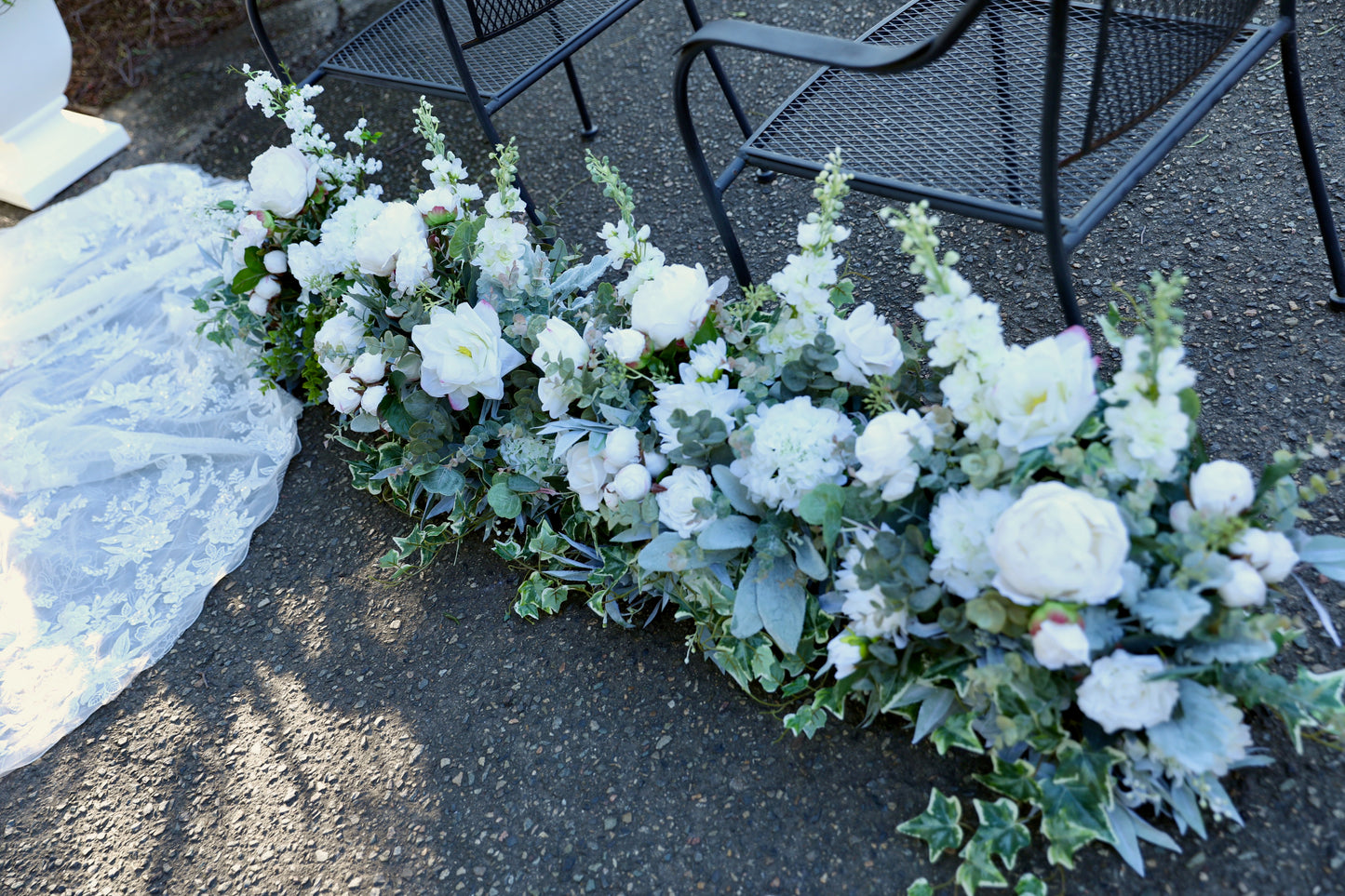 wedding decor, aisle decor, wedding flowers, artificial wedding flowers Aisle Flowers for Wedding Ceremony